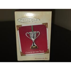 2003 Hallmark Keepsake Ornament Coach of the Year Trophy Cup